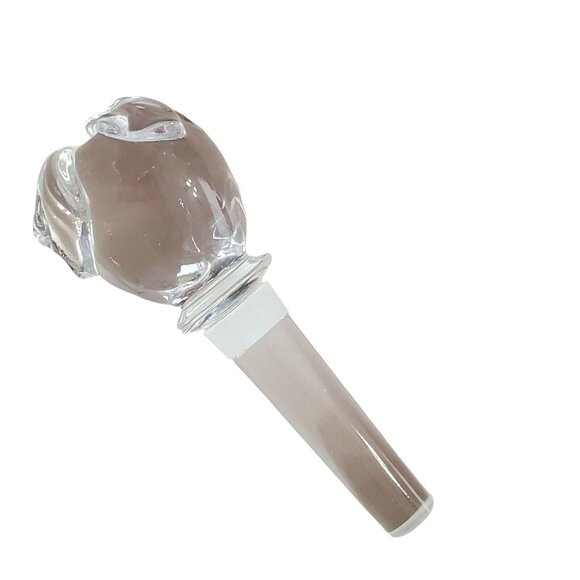 Mikasa Other - Mikasa Apple Crystal Wine Bottle Stopper w/ box glass farmhouse cottage core